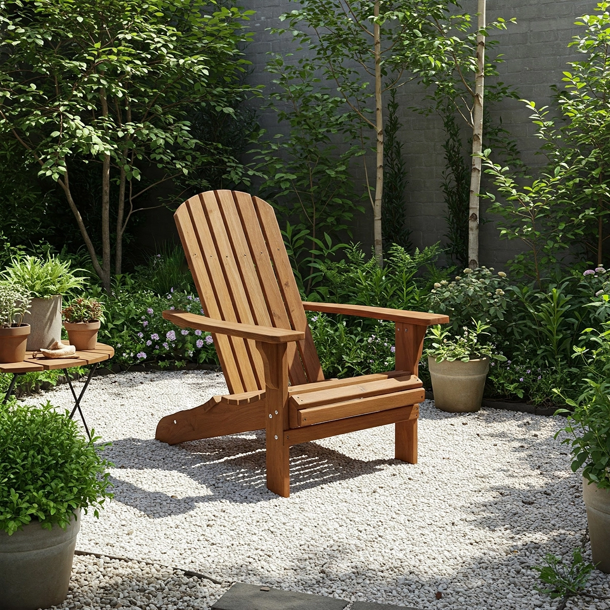 Acacia Adirondack Chair GM – Clear