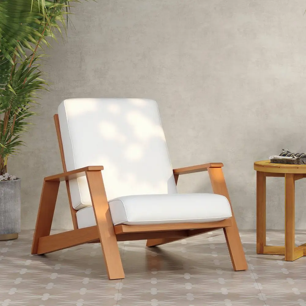 Paloma Outdoor Acacia Club Chairs with Cushions