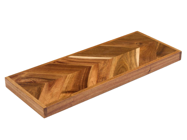 Kệ Nổi Treo Tường Gỗ Keo Họa Tiết Chevron