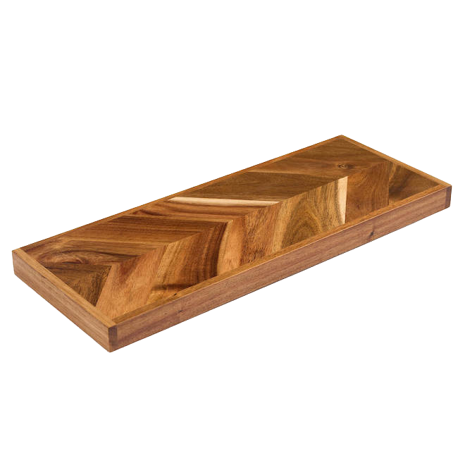 Kệ Nổi Treo Tường Gỗ Keo Họa Tiết Chevron